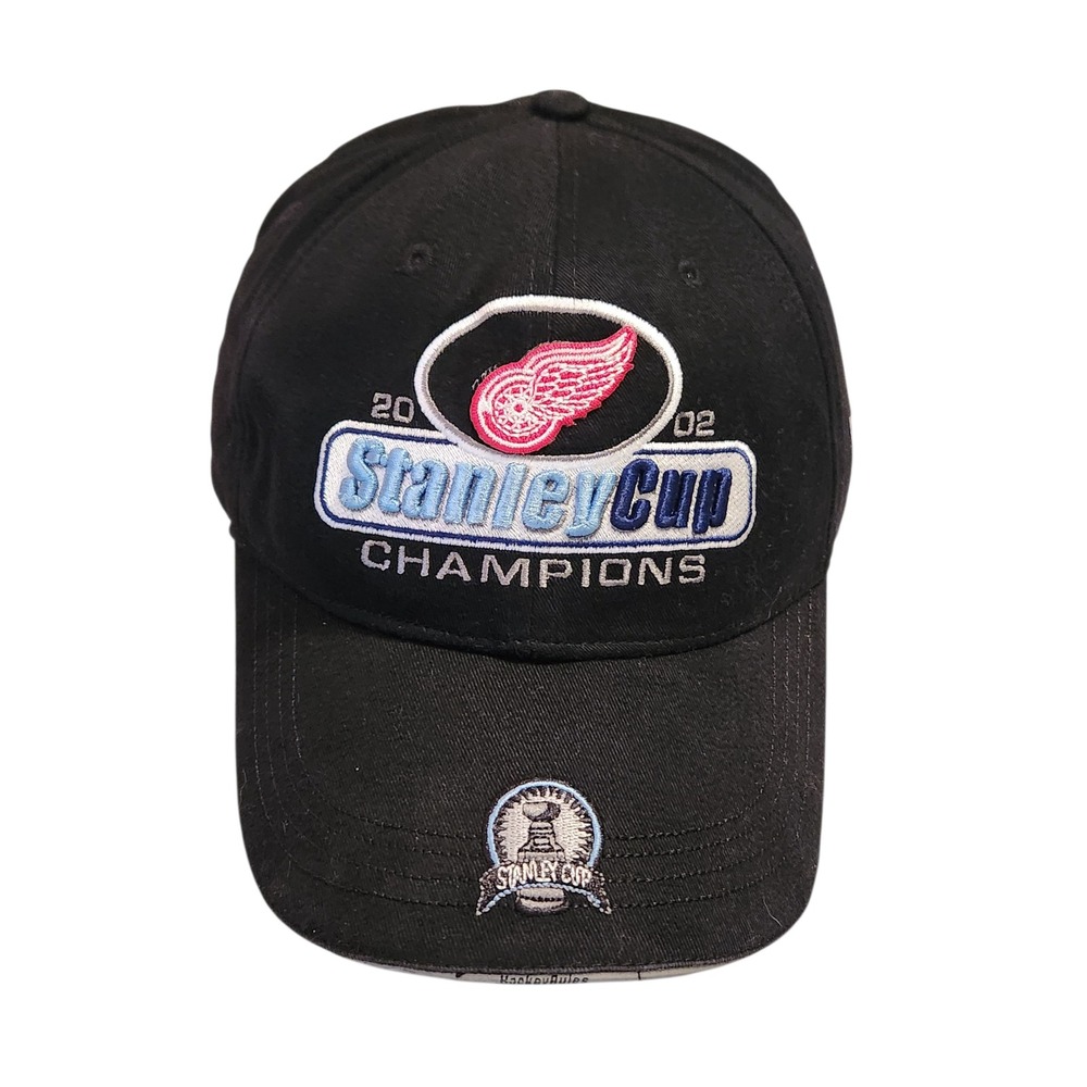 Detroit Red Wings 2002 Stanley Cup Champions‎ Black Baseball Cap New Era NHL